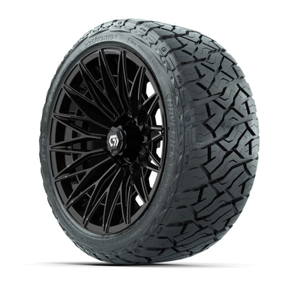 GTW® Blur Gloss Black 16 in Wheels with 225/40-R16 Maverick Street Tires - Full Set