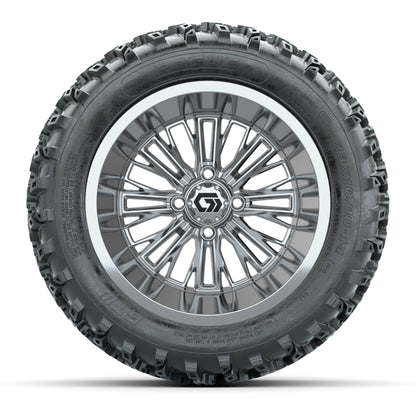 GTW® Viper Chrome 14 in Wheels with 23X10-R14 Rogue All-Terrain Tires - Full Set