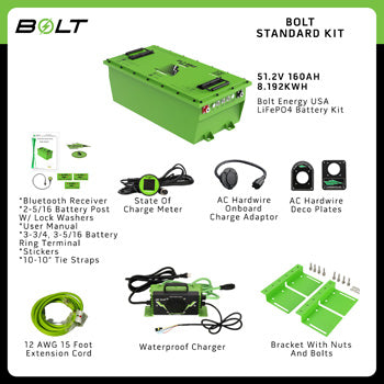 Kandi Kruiser 48V 160AH Bolt Energy Lithium Accessory Kit