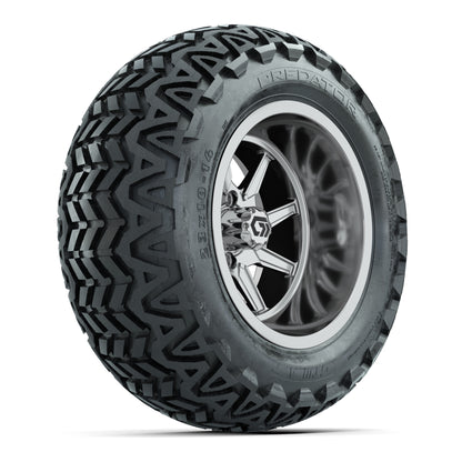GTW® Reaper Chrome 14 in Wheels with 23X10-14 Predator All-Terrain Tires - Full Set