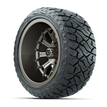 GTW® Assault Matte Bronze 14 in Wheels with 23X10-R14 Maverick Steel Belted Radial All-Terrain Tires - Full Set