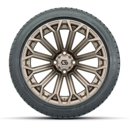 GTW® Phantom Matte Bronze 16 in Wheels with 225/40-R16 Mamba Street Tires - Full Set