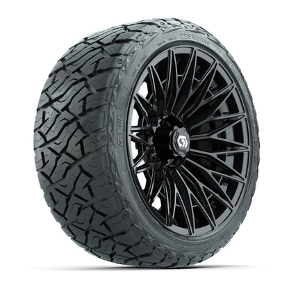 GTW® Blur Gloss Black 16 in Wheels with 225/40-R16 Maverick Street Tires - Full Set