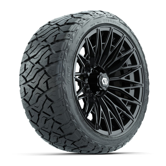 GTW® Blur Gloss Black 16 in Wheels with 225/40-R16 Maverick Street Tires - Full Set