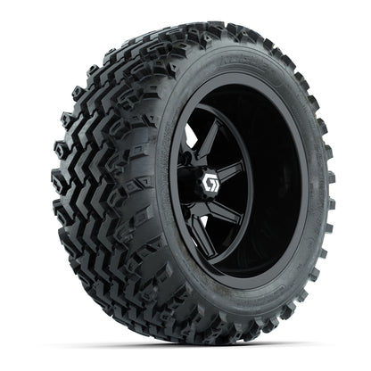 GTW® Reaper Gloss Black 14 in Wheels with 23X10-R14 Rogue All-Terrain Tires - Full Set