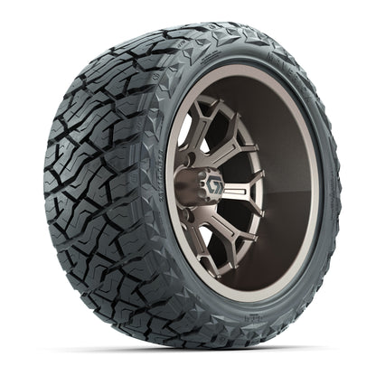 GTW® Assault Matte Bronze 15 in Wheels with 23X10-R15 Maverick Steel Belted Radial All-Terrain Tires - Full Set