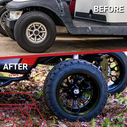 GTW® Assault Matte Bronze 14 in Wheels with 23X10-R14 Rogue All-Terrain Tires - Full Set
