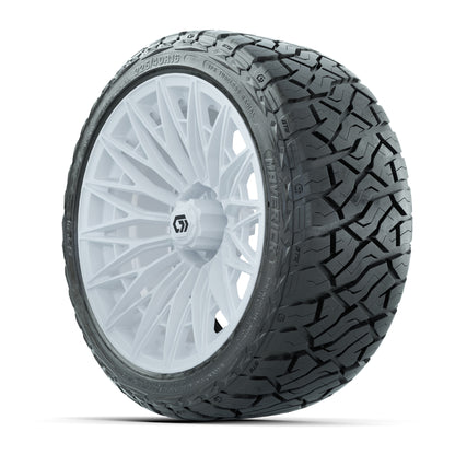 GTW® Blur Gloss White 16 in Wheels with 225/40-R16 Maverick Street Tires - Full Set