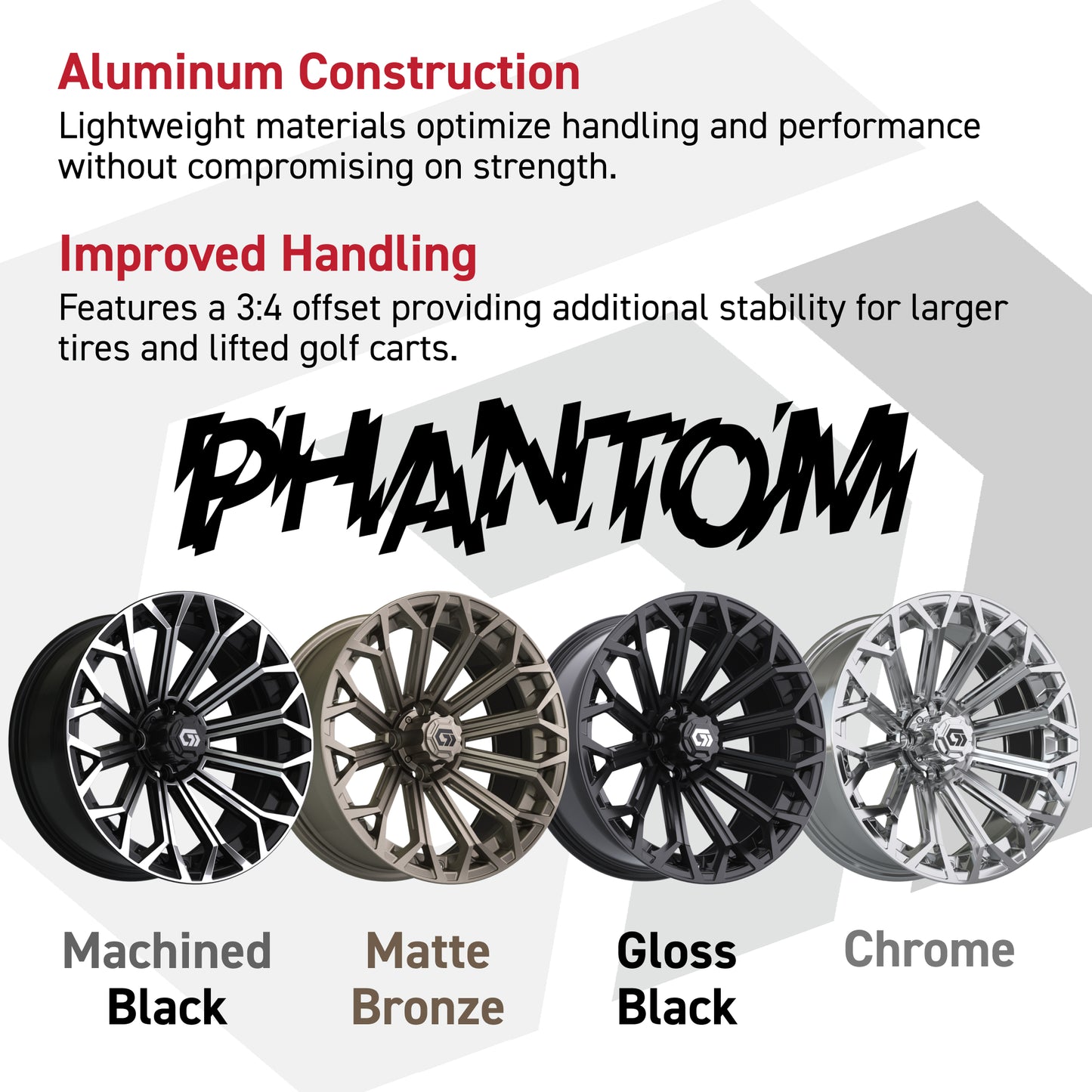 GTW® Phantom Black/Machined 16 in Wheels with 225/40-R16 Mamba Street Tires - Full Set