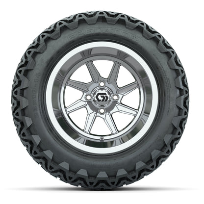GTW® Reaper Chrome 14 in Wheels with 23X10-14 Predator All-Terrain Tires - Full Set