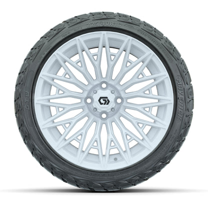 GTW® Blur Gloss White 16 in Wheels with 225/40-R16 Maverick Street Tires - Full Set