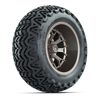 GTW® Assault Matte Bronze 14 in Wheels with 23X10-14 Predator All-Terrain Tires - Full Set