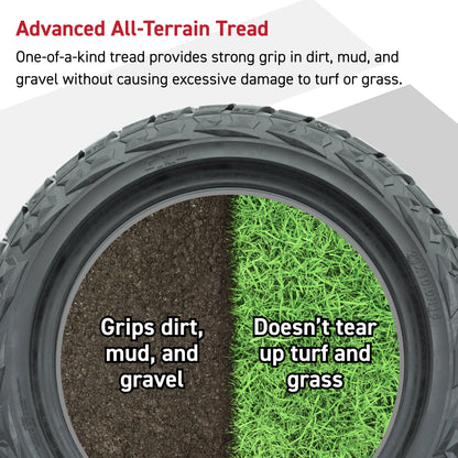 GTW® Assault Matte Bronze 14 in Wheels with 23X10-R14 Maverick Steel Belted Radial All-Terrain Tires - Full Set
