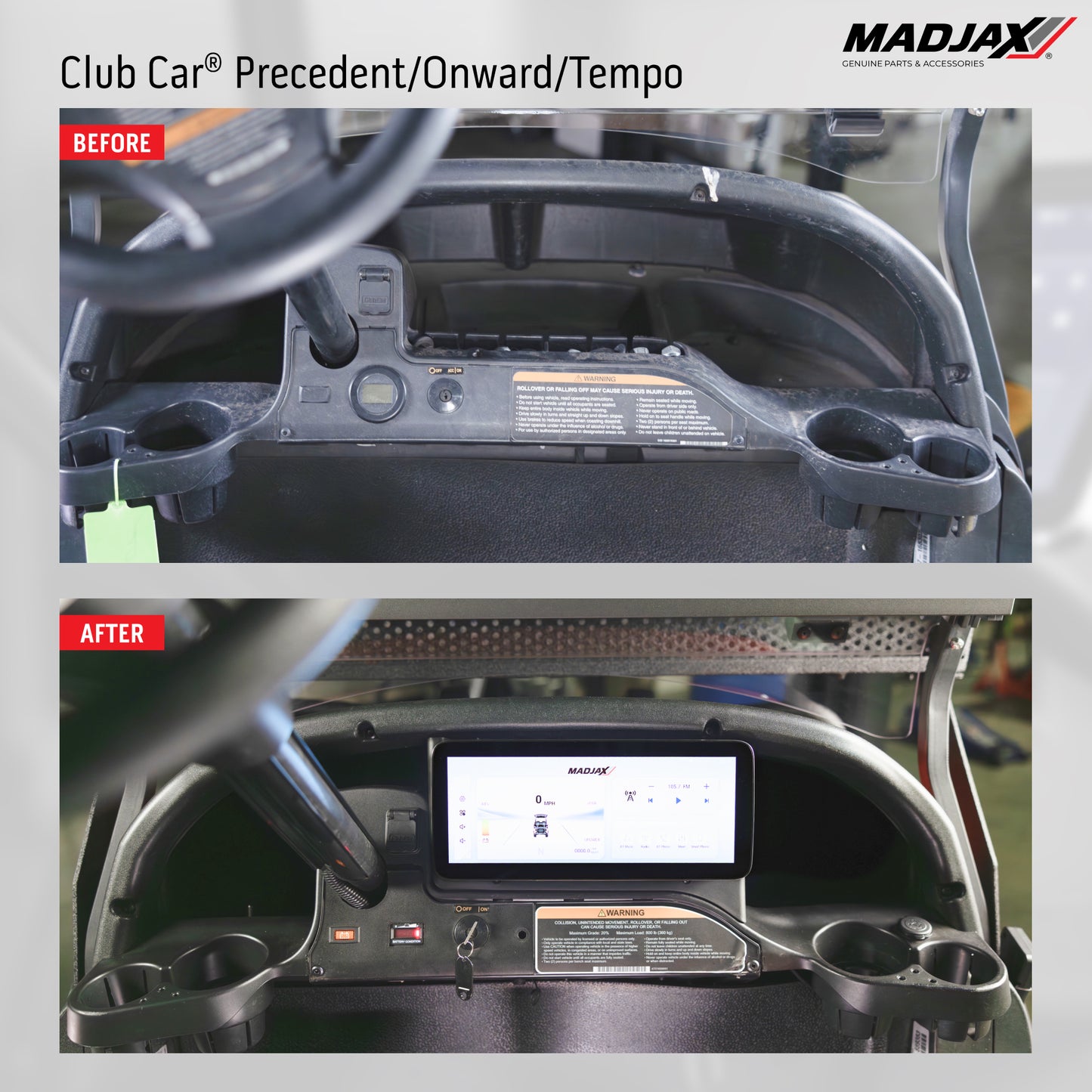 MadJax® Kinect™ 12.3” Display Screen with Hub and Wire Harnesses