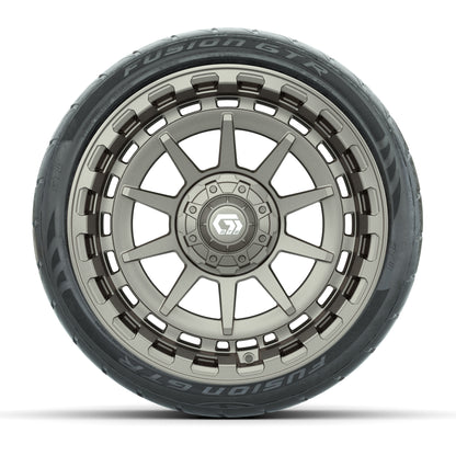 GTW® Barricade Satin Bronze 15 in Wheels with 23x10-15 Nomad Radial All-Terrain Tires - Set of 4