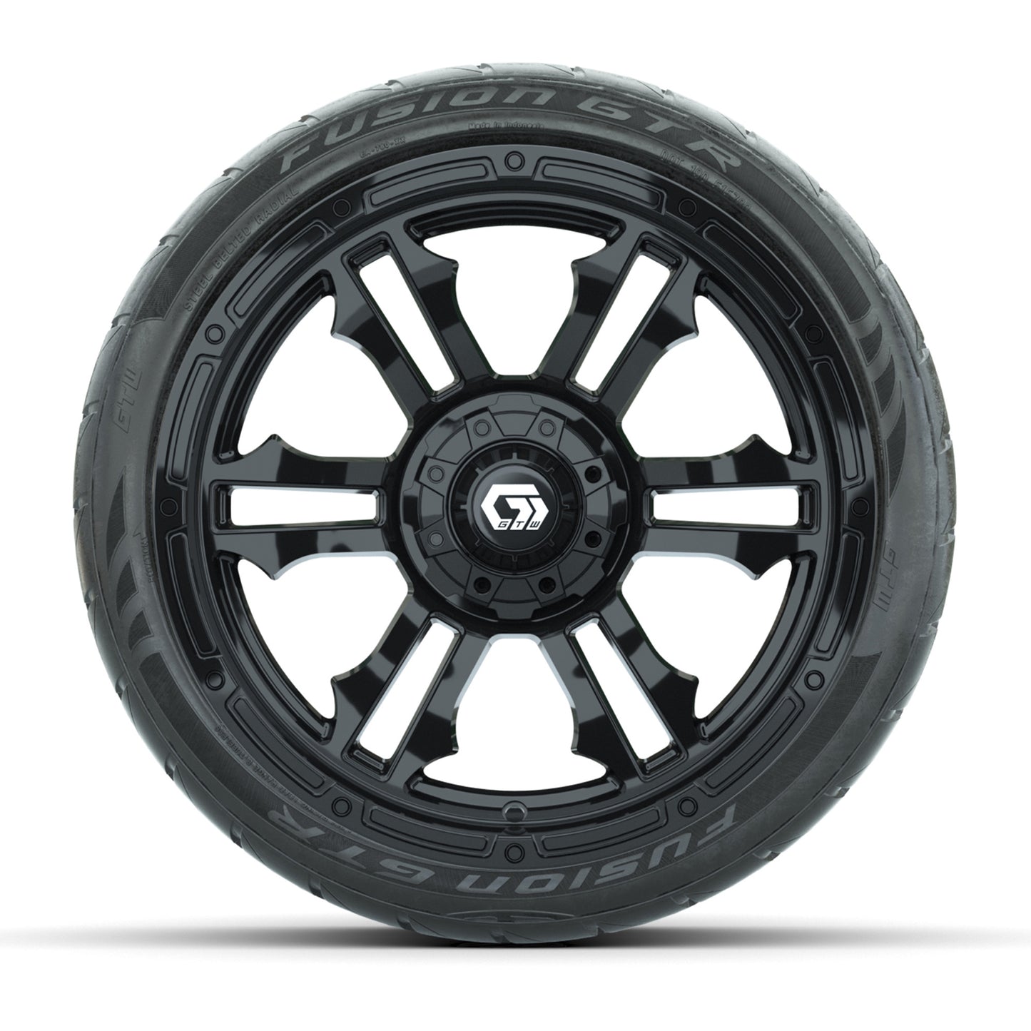 GTW® Shogun Gloss Black 15 in Wheels with 23x10-R15 Nomad Radial All-Terrain Tires - Set of 4