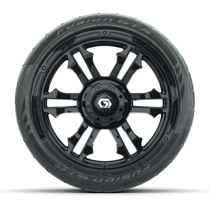 GTW® Shogun Gloss Black 15 in Wheels with 23x10-R15 Nomad Radial All-Terrain Tires - Set of 4