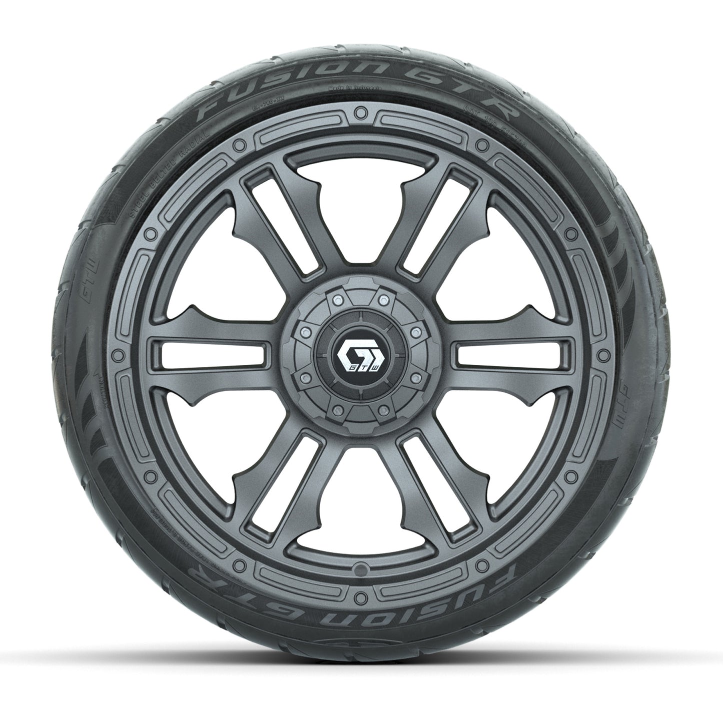 GTW® Shogun Gunmetal 15 in Wheels with 23x10-R15 Nomad Radial All-Terrain Tires - Set of 4