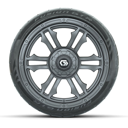 GTW® Shogun Gunmetal 15 in Wheels with 23x10-R15 Nomad Radial All-Terrain Tires - Set of 4