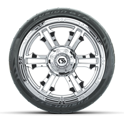 GTW® Shogun Chrome 15 in Wheels with 23x10-R15 Nomad Radial All-Terrain Tires - Set of 4