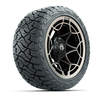 GTW Nexus Gloss Black/Satin Bronze 14 in Wheels with 23x10.00-R14 Maverick A/T Tires – Set of 4