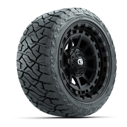 GTW Barricade Gloss Black 14 in Wheels with 23x10.00-R14 Maverick All-Terrain Tires – Set of 4