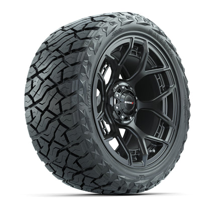 MadJax Flow Form Evolution Matte Black 15 in Wheels with 23x10.00-R15 Maverick A/T Tires – Set of 4