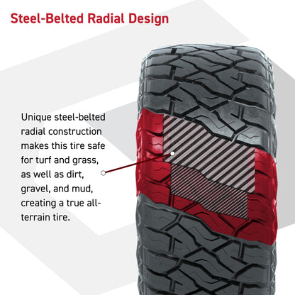 GTW® Stellar Matte Black 15 in Wheels with 23x10.00-R15 Maverick All-Terrain Tires – Set of 4