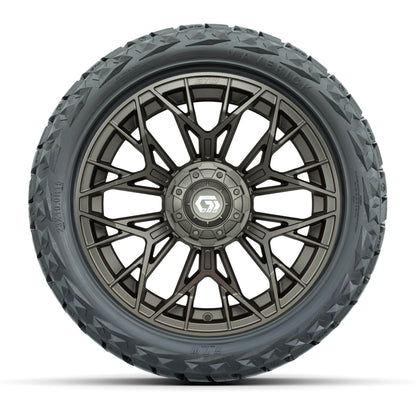 GTW® Stellar Matte Bronze 15 in Wheels with 23x10.00-R15 Maverick All-Terrain Tires – Set of 4