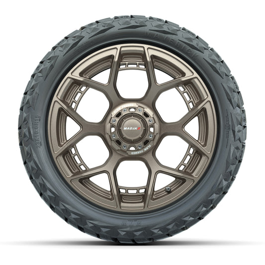 MadJax Flow Form Evolution Matte Bronze 15 in Wheels with 23x10.00-R15 Maverick A/T Tires – Set of 4