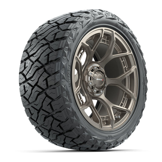 MadJax Flow Form Evolution Matte Bronze 15 in Wheels with 23x10.00-R15 Maverick A/T Tires – Set of 4