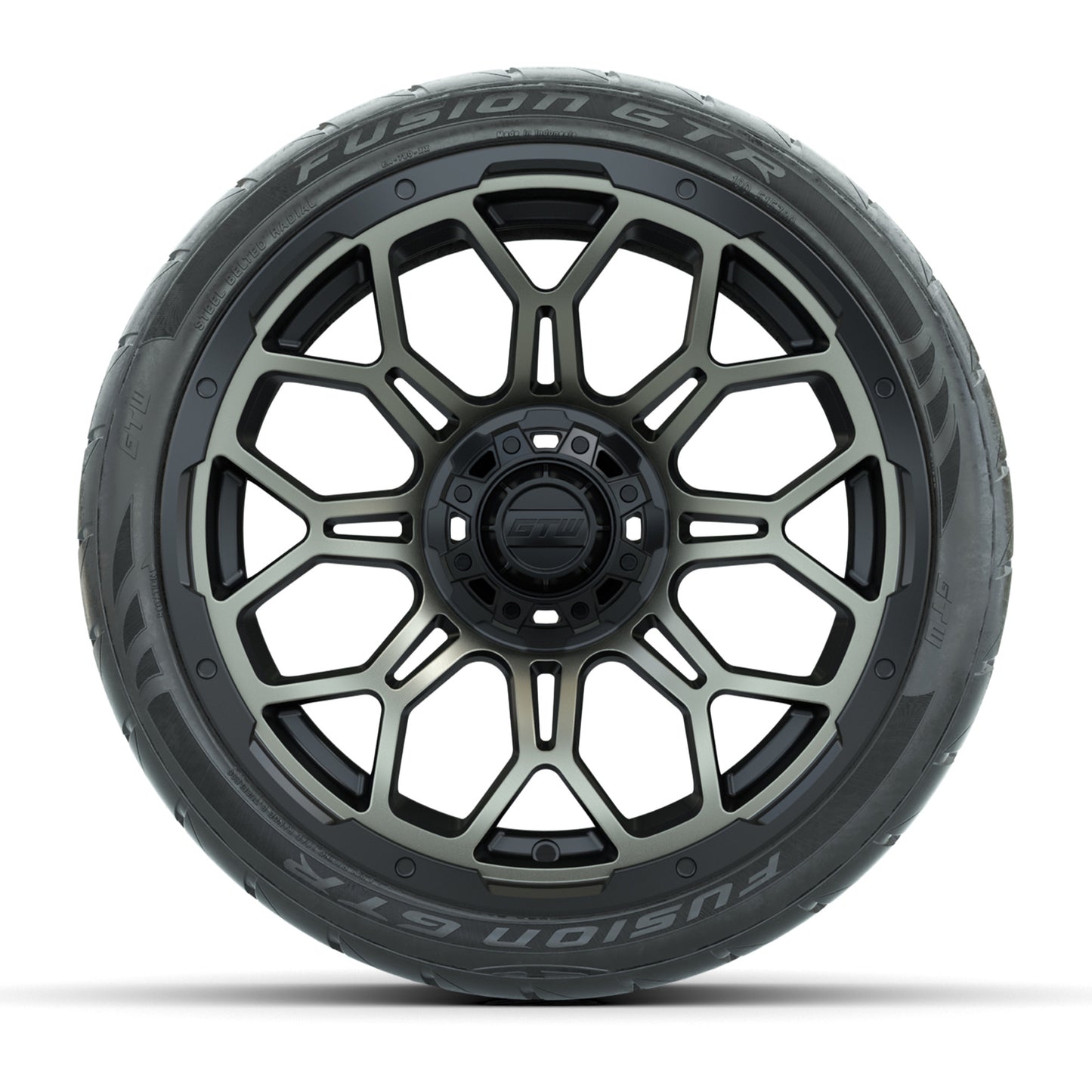 GTW Bravo Matte Bronze 15 in Wheels with 215/40-R15 Fusion GTR Steel Belt Street Tires - Set of 4