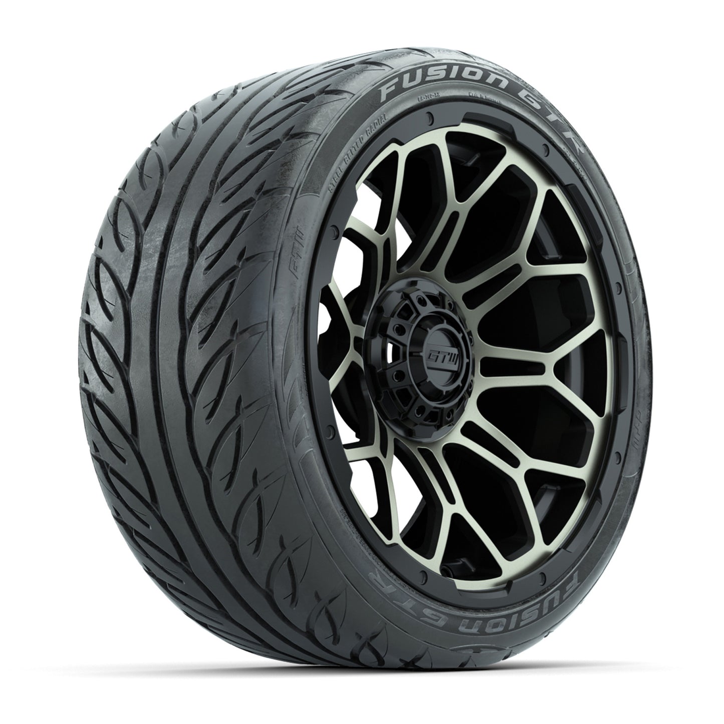 GTW Bravo Matte Bronze 15 in Wheels with 215/40-R15 Fusion GTR Steel Belt Street Tires - Set of 4