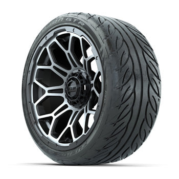 GTW Bravo Matte Gray 15 in Wheels with 215/40-R15 Fusion GTR Steel Belt Street Tires - Set of 4