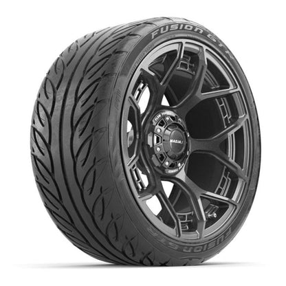Flow Form Evolution 15 in Gunmetal Wheels with 215/40-R15 Fusion GTR Street Tires - Set of 4