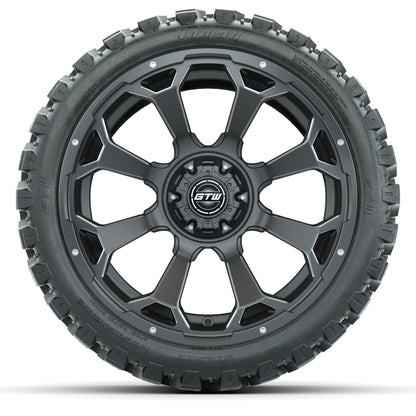 GTW® Raven Matte Gray 15 in Wheels with 23 in Nomad All Terrain Tires - Set of 4