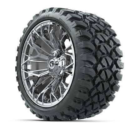 GTW® Stellar Chrome 15 in Wheels with 23x10-R15 Nomad All-Terrain Tires - Set of 4