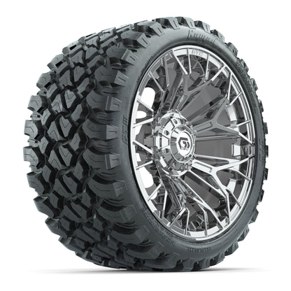 GTW® Stellar Chrome 15 in Wheels with 23x10-R15 Nomad All-Terrain Tires - Set of 4