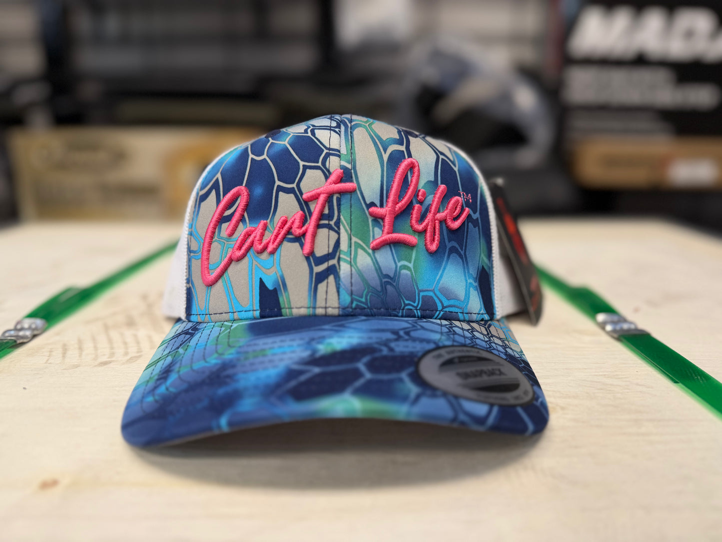 Cart Life Kryptek -Blue Scales Camo - Trucker Snap Back