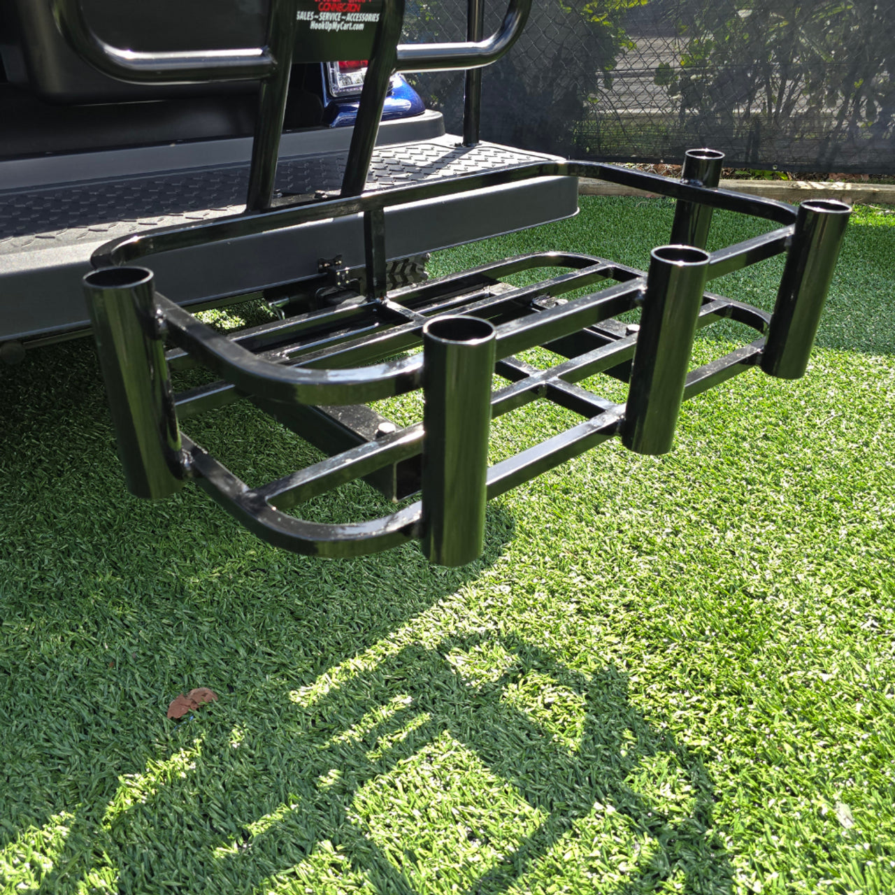 GTW / MadJax Hitch Mount Cooler and Rod Holder Rack for Mach Rear Seat – Low Speed Living