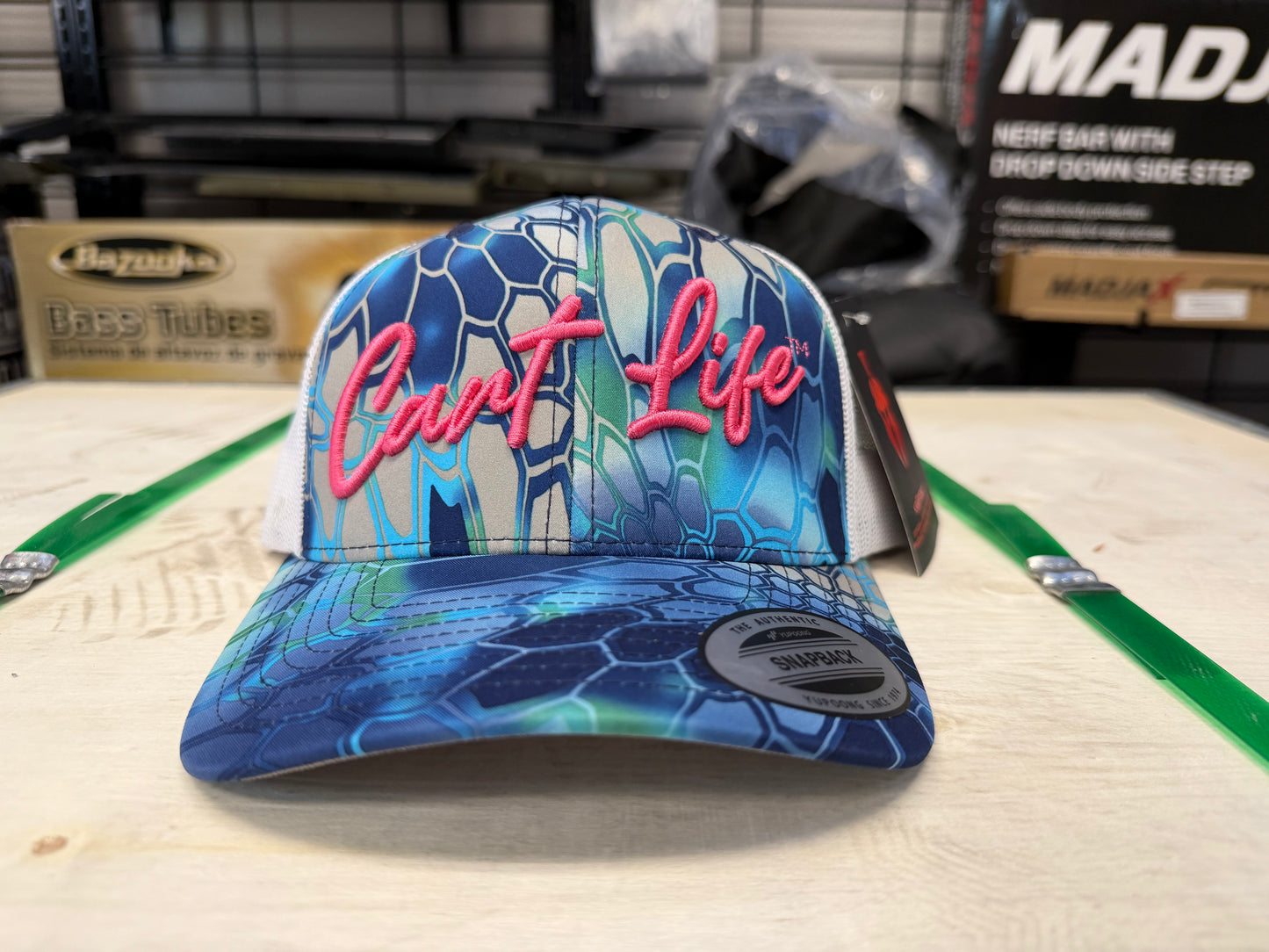 Cart Life Kryptek -Blue Scales Camo - Trucker Snap Back