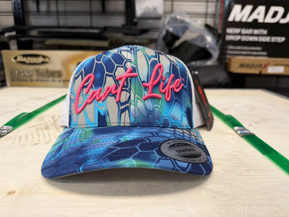 Cart Life Kryptek -Blue Scales Camo - Trucker Snap Back