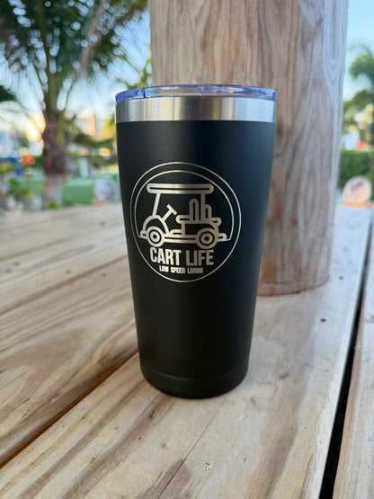 Cart Life 20oz Insulated Tumbler - Black