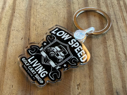 Low Speed Living Shop Keychain