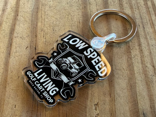 Low Speed Living Shop Keychain