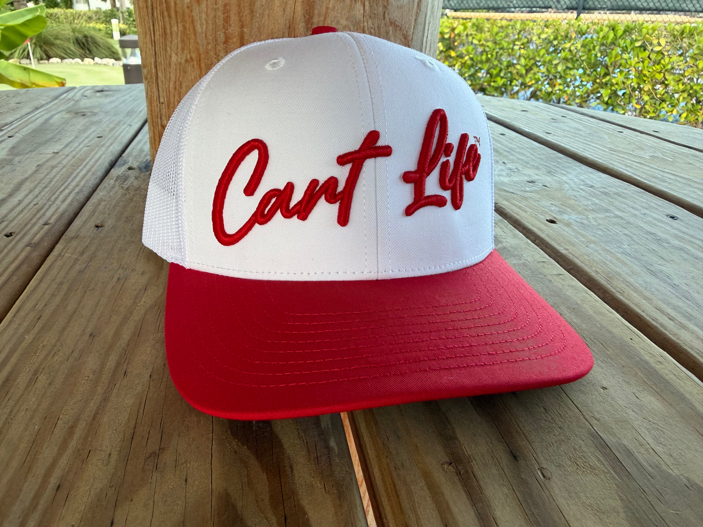Cart Life Red / White Snap Back Trucker Hat