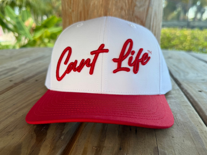 Cart Life Red / White Snap Back Trucker Hat
