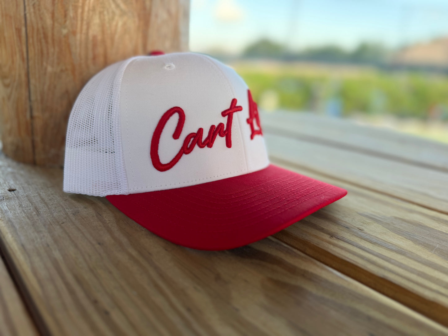 Cart Life Red / White Snap Back Trucker Hat