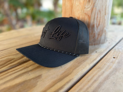 Cart Life Black on Black Snapback Hat