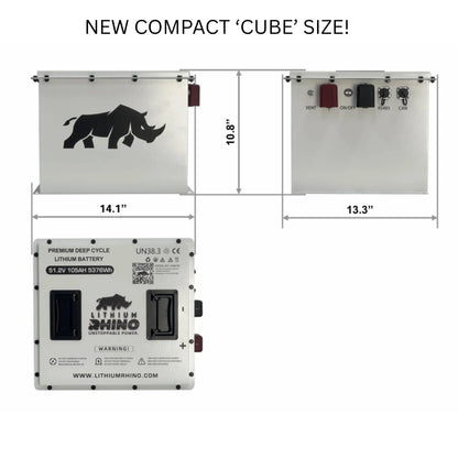 PREORDER - 48V 105Ah "CUBE" Lithium Rhino Conversion Kit